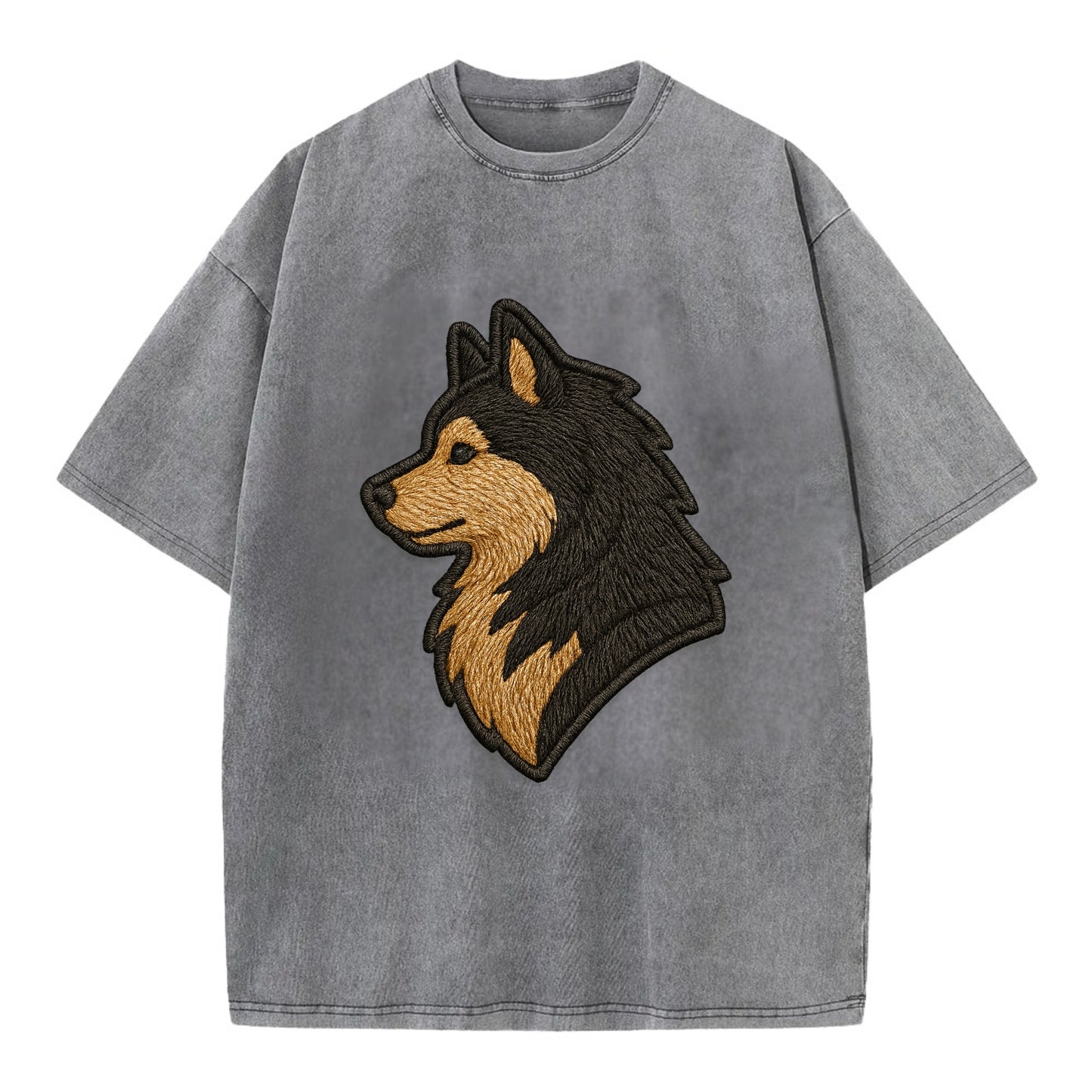 Finnish Lapphund - Modern Arctic breed l - Vintage T-shirt - Grey
