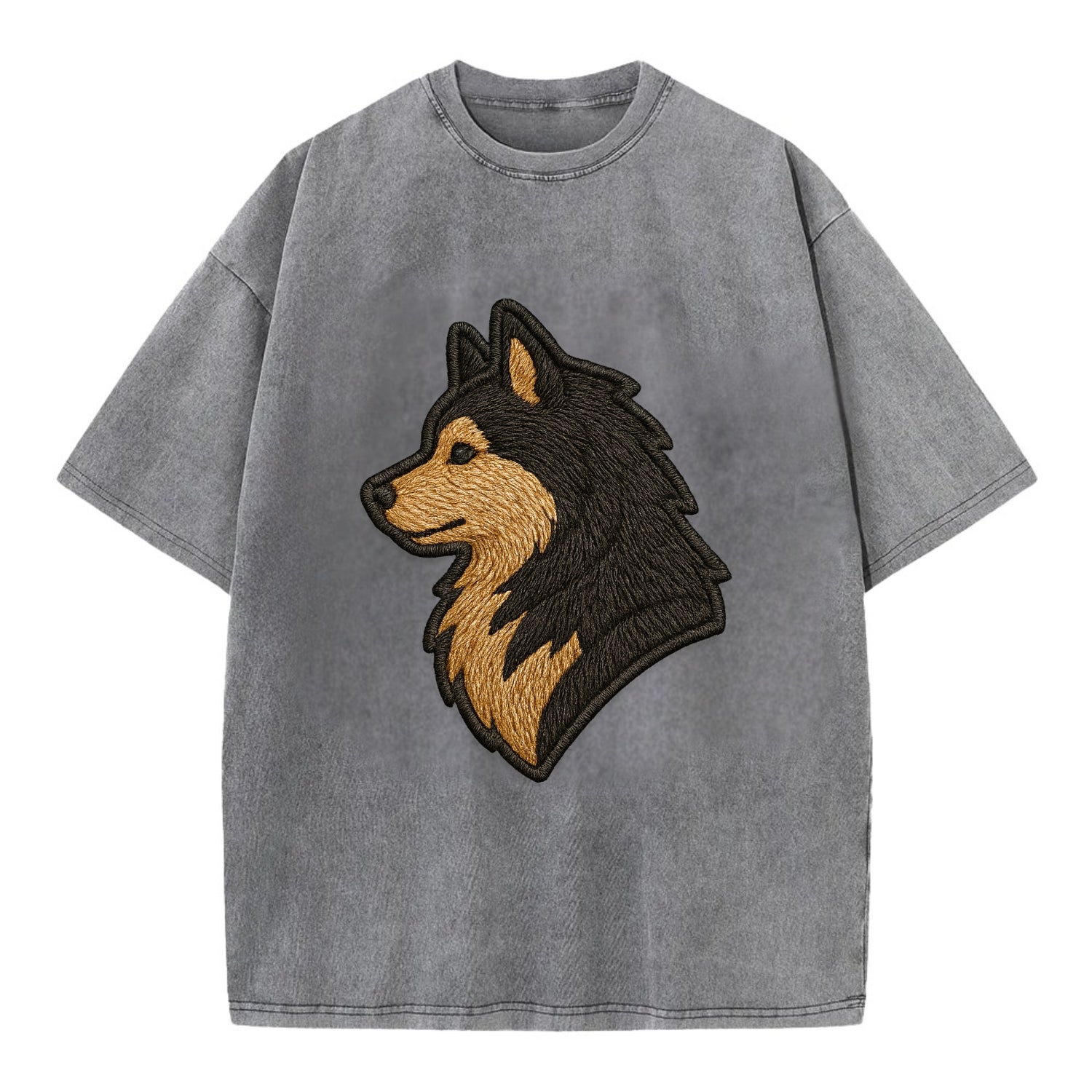 Finnish Lapphund - Modern Arctic breed l - Vintage T-shirt - Grey
