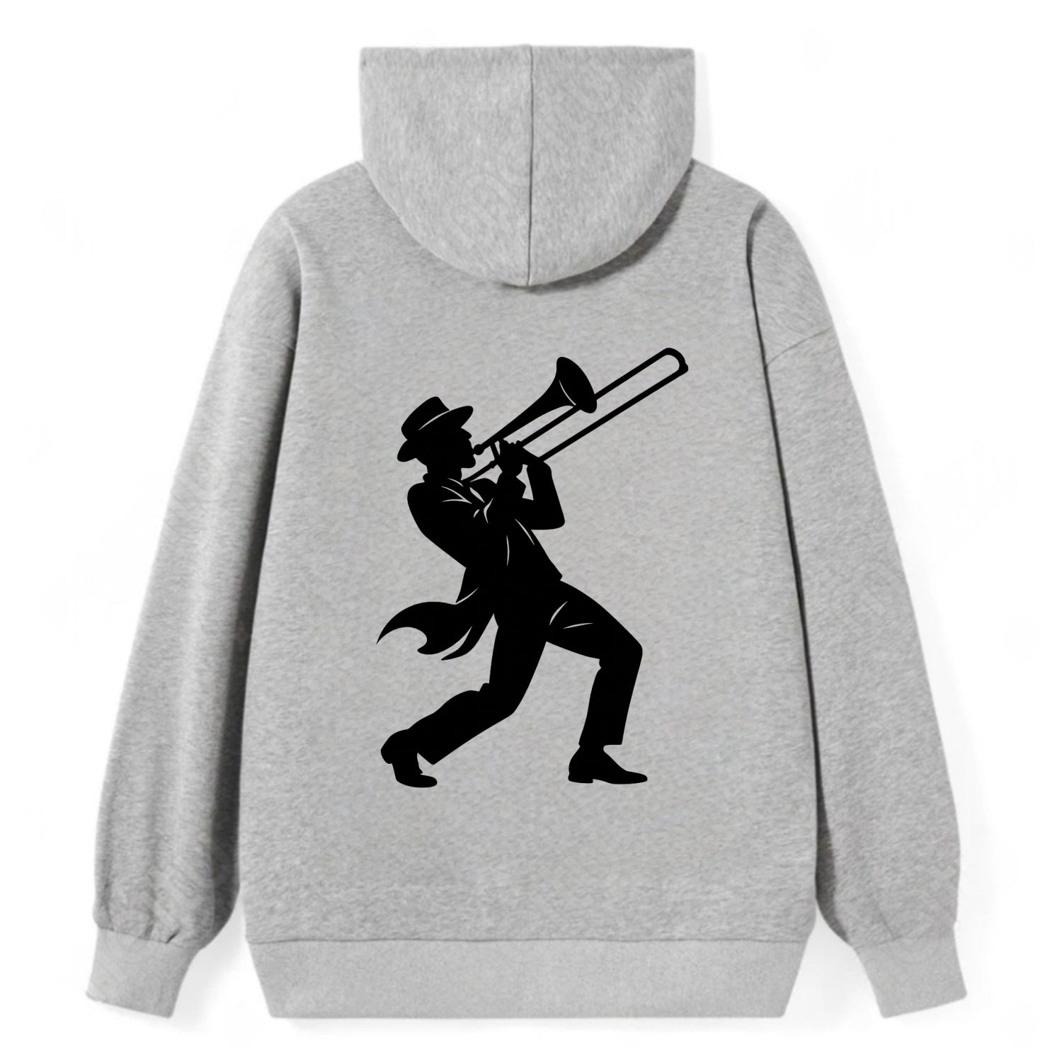Trombone player jazz improvisation - Classic Pullover Hoodie - Grey