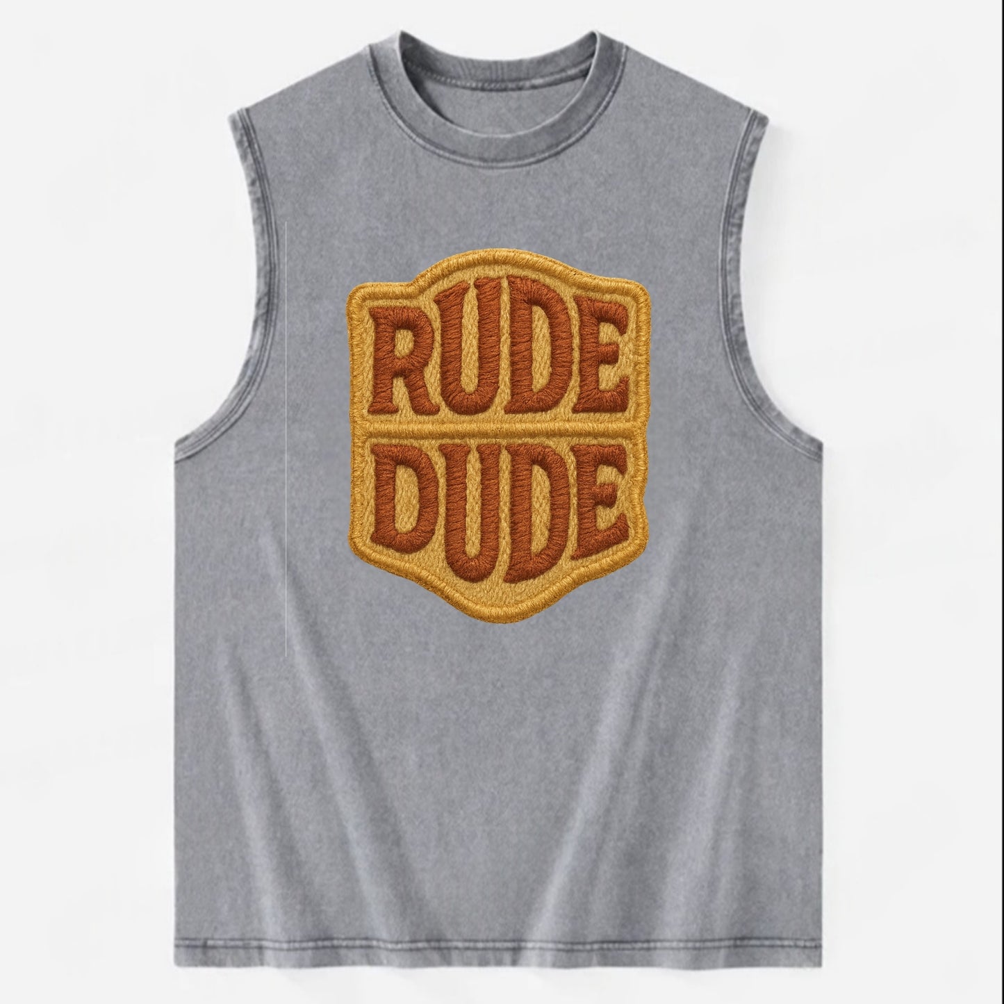 RUDE;DUDE ENERGY Surf Green Trucker - Vintage Washed Tank - Grey