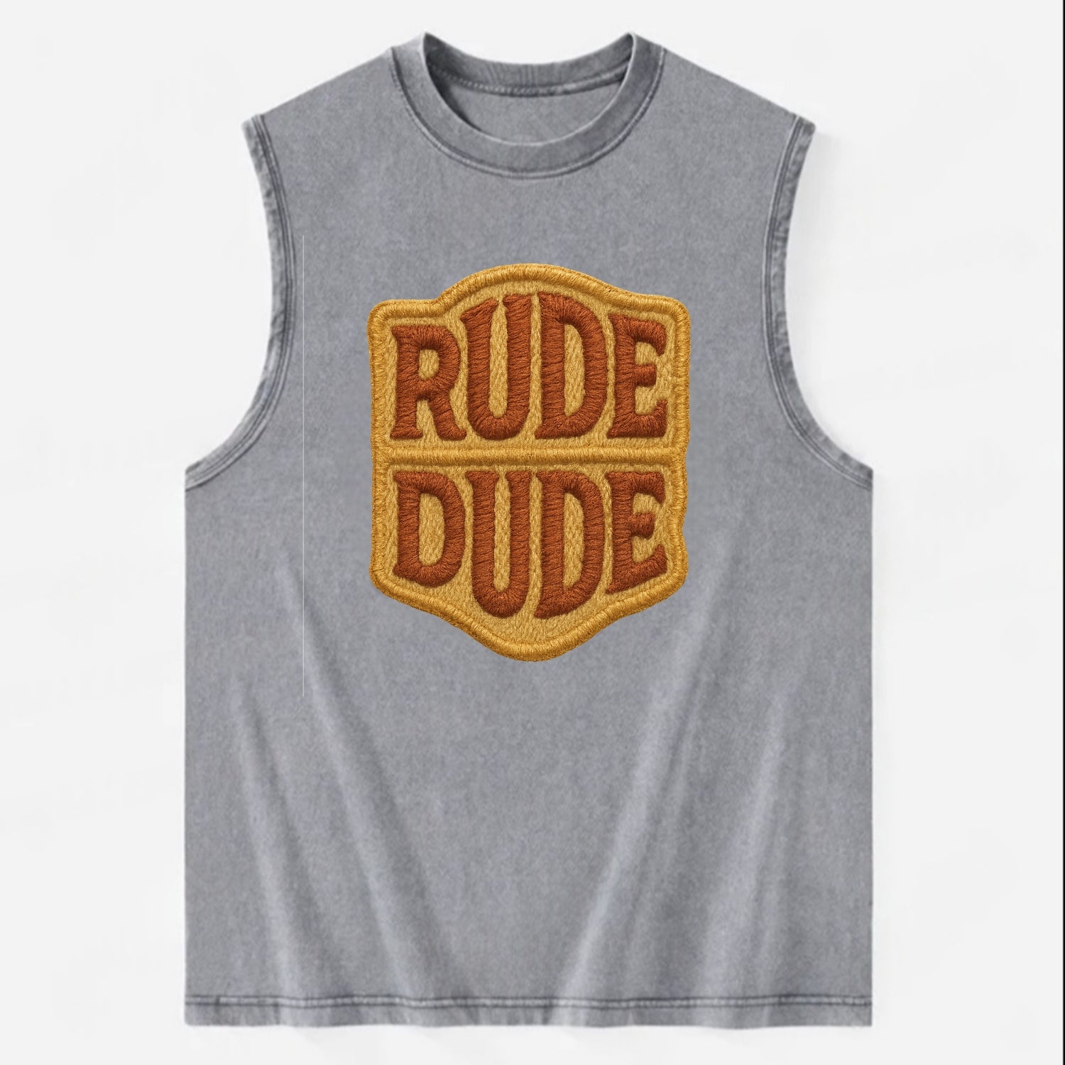 RUDE;DUDE ENERGY Surf Green Trucker - Vintage Washed Tank - Grey