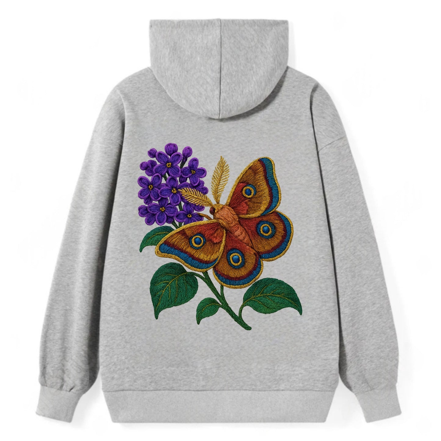 Polyphemus Moth - Classic Pullover Hoodie - Grey