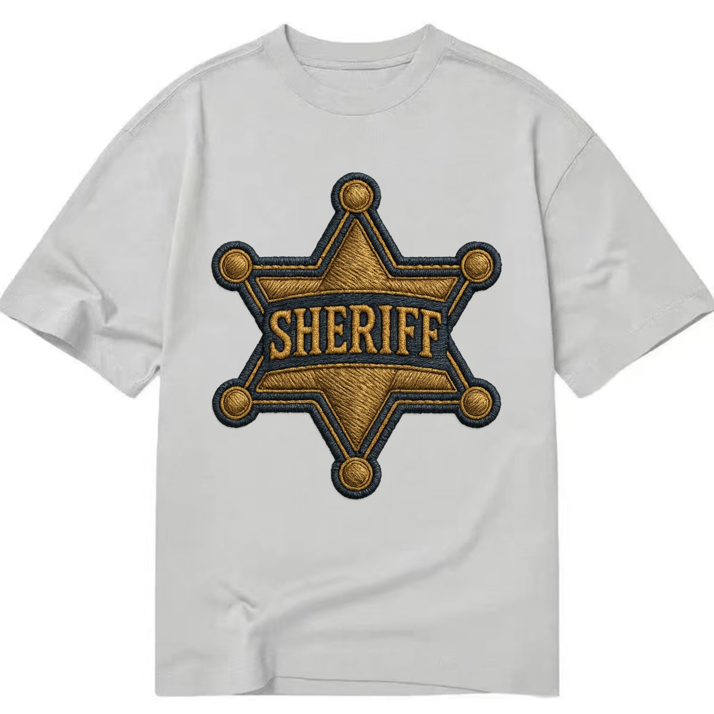 Sheriff Badge  - Classic T-shirt - Grey