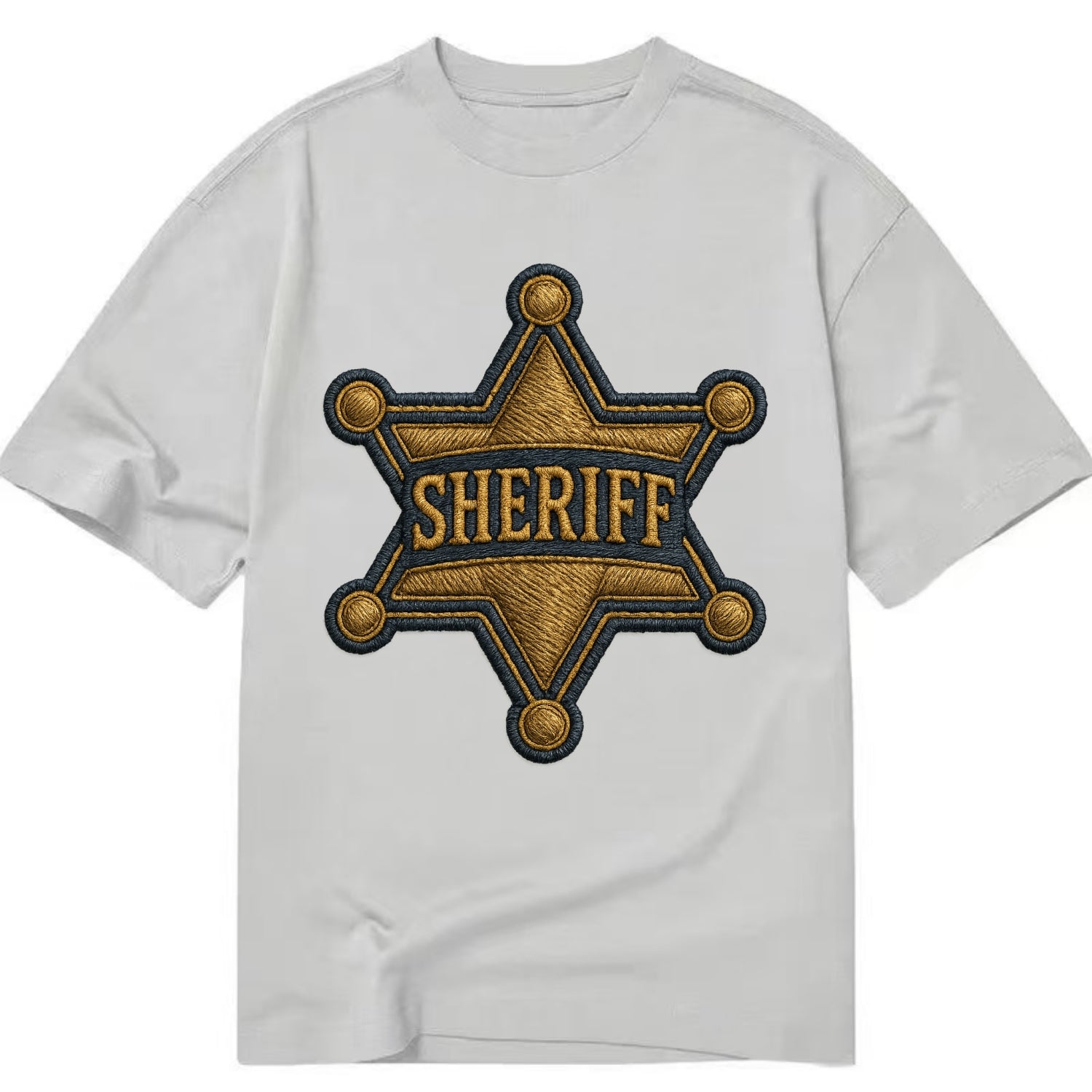 Sheriff Badge  - Classic T-shirt - Grey