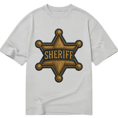 Sheriff Badge  - Classic T-shirt - Grey