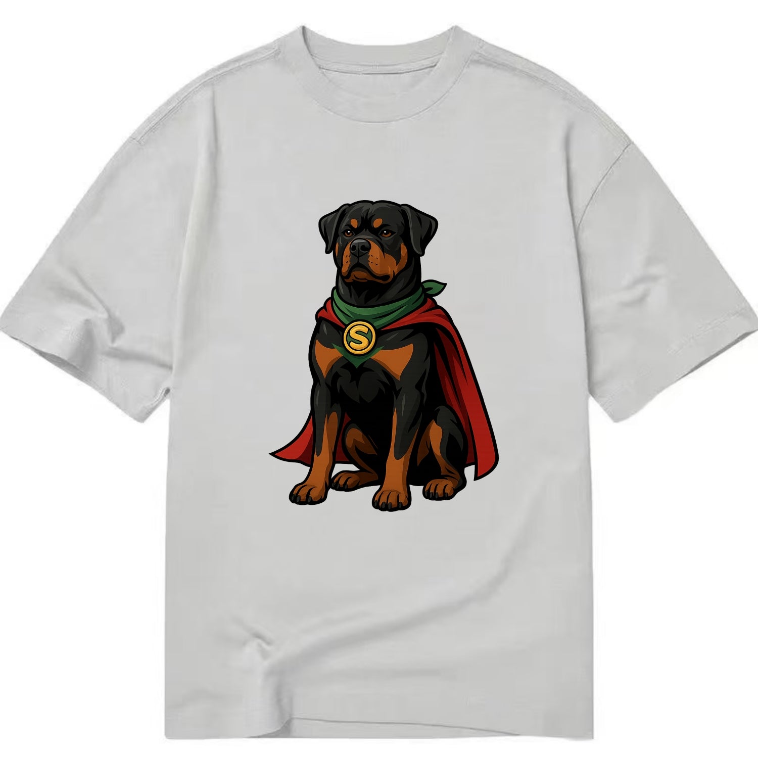 Rottweiler Strong Hero  - Classic T-shirt - Grey