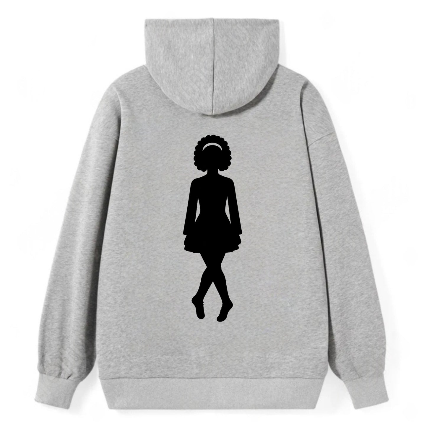 Irish step dancer traditional pose - Classic Pullover Hoodie - Grey