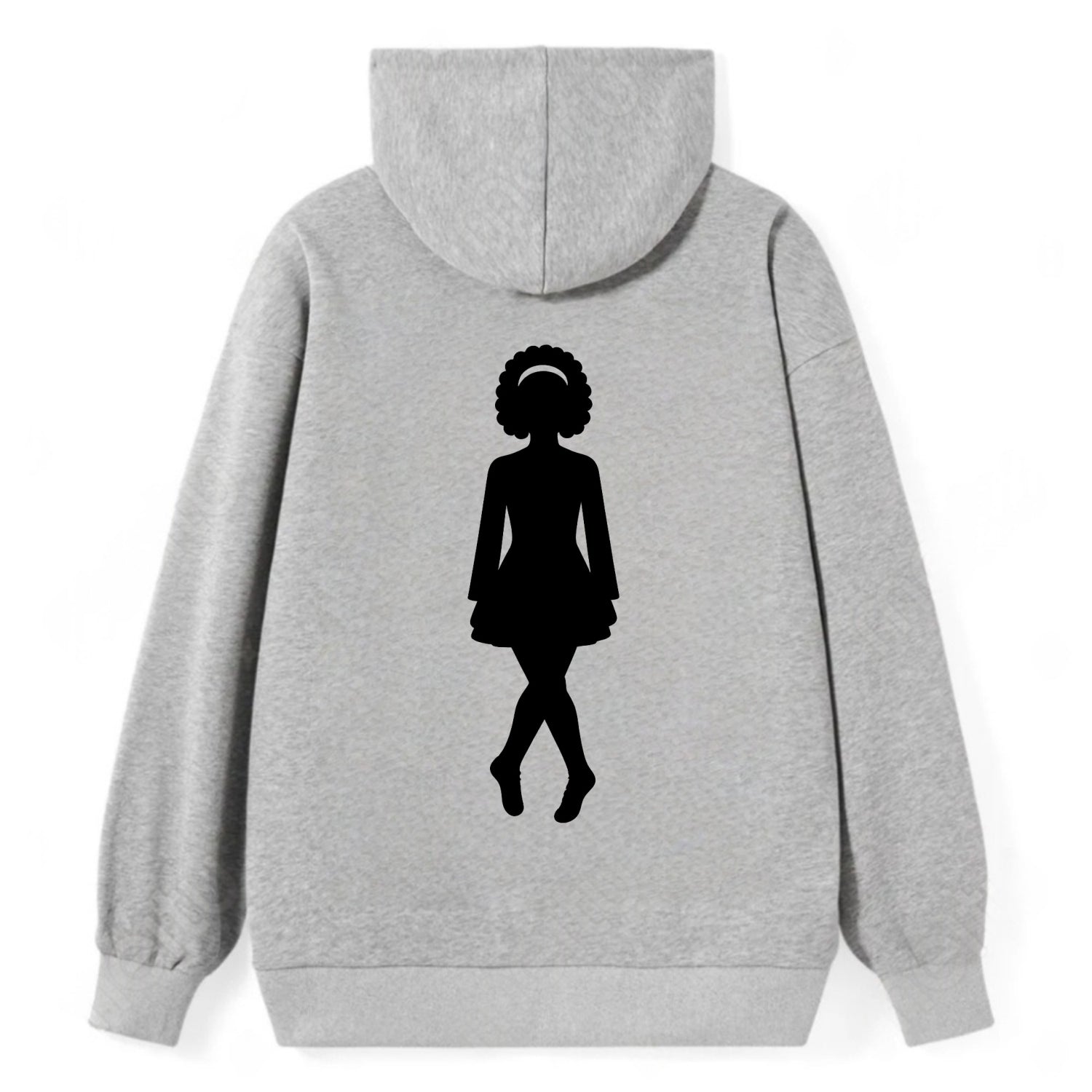Irish step dancer traditional pose - Classic Pullover Hoodie - Grey