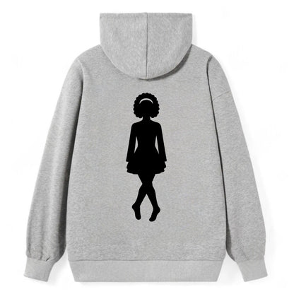 Irish step dancer traditional pose - Classic Pullover Hoodie - Grey