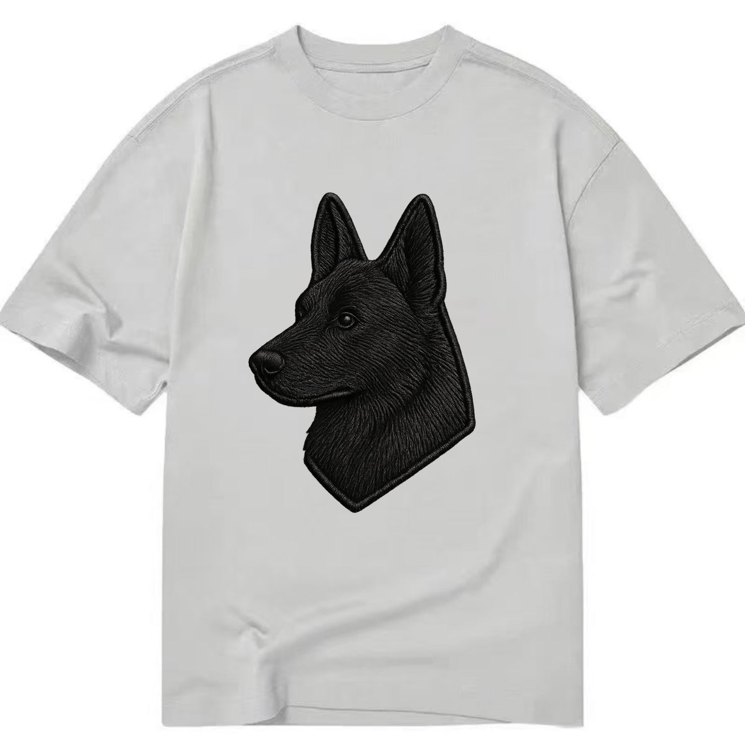 Belgian Sheepdog - Modern black shepherd - Classic T-shirt - Grey