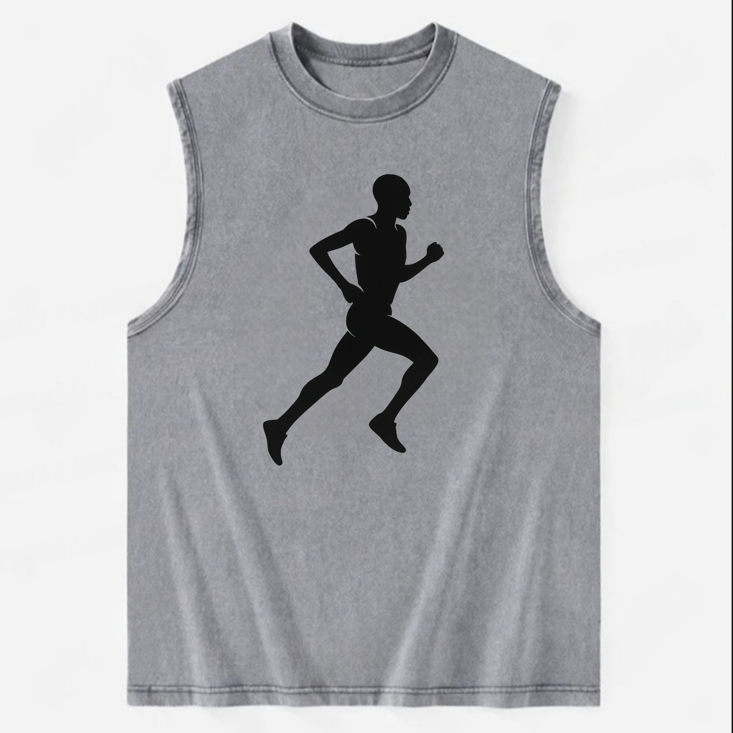 Kenyan distance runner stride - Vintage Washed Tank - Grey