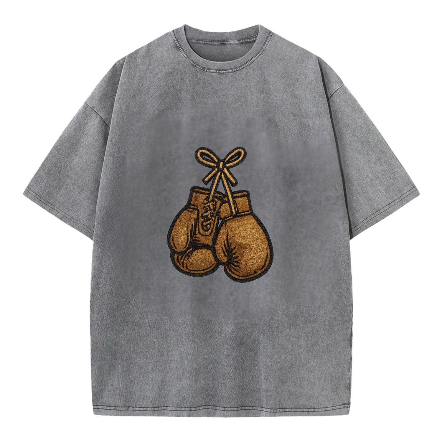 Boxing Gloves  - Vintage T-shirt - Grey