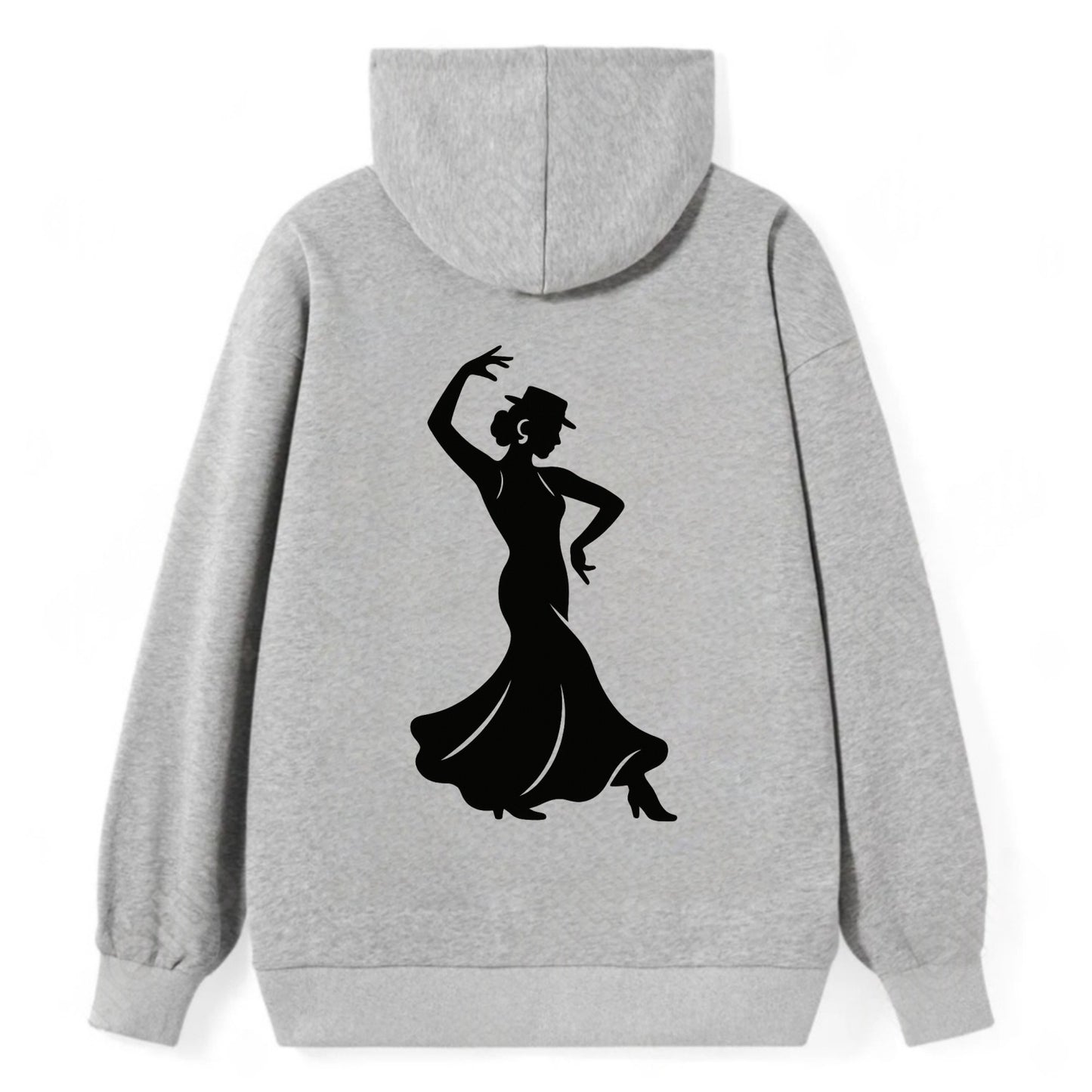 Flamenco dancer passionate stance - Classic Pullover Hoodie - Grey