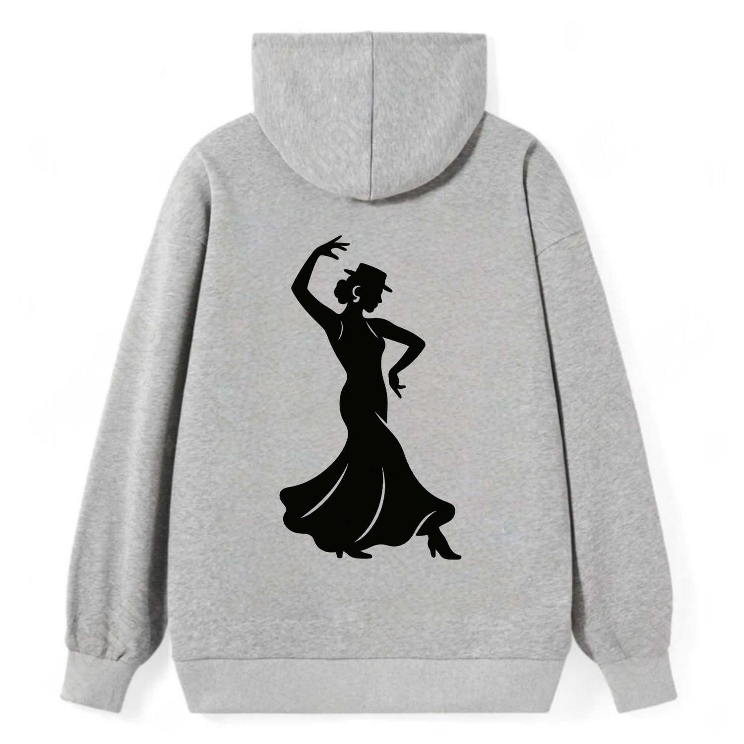 Flamenco dancer passionate stance - Classic Pullover Hoodie - Grey