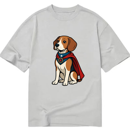 Beagle Patriotic Hero  - Classic T-shirt - Grey