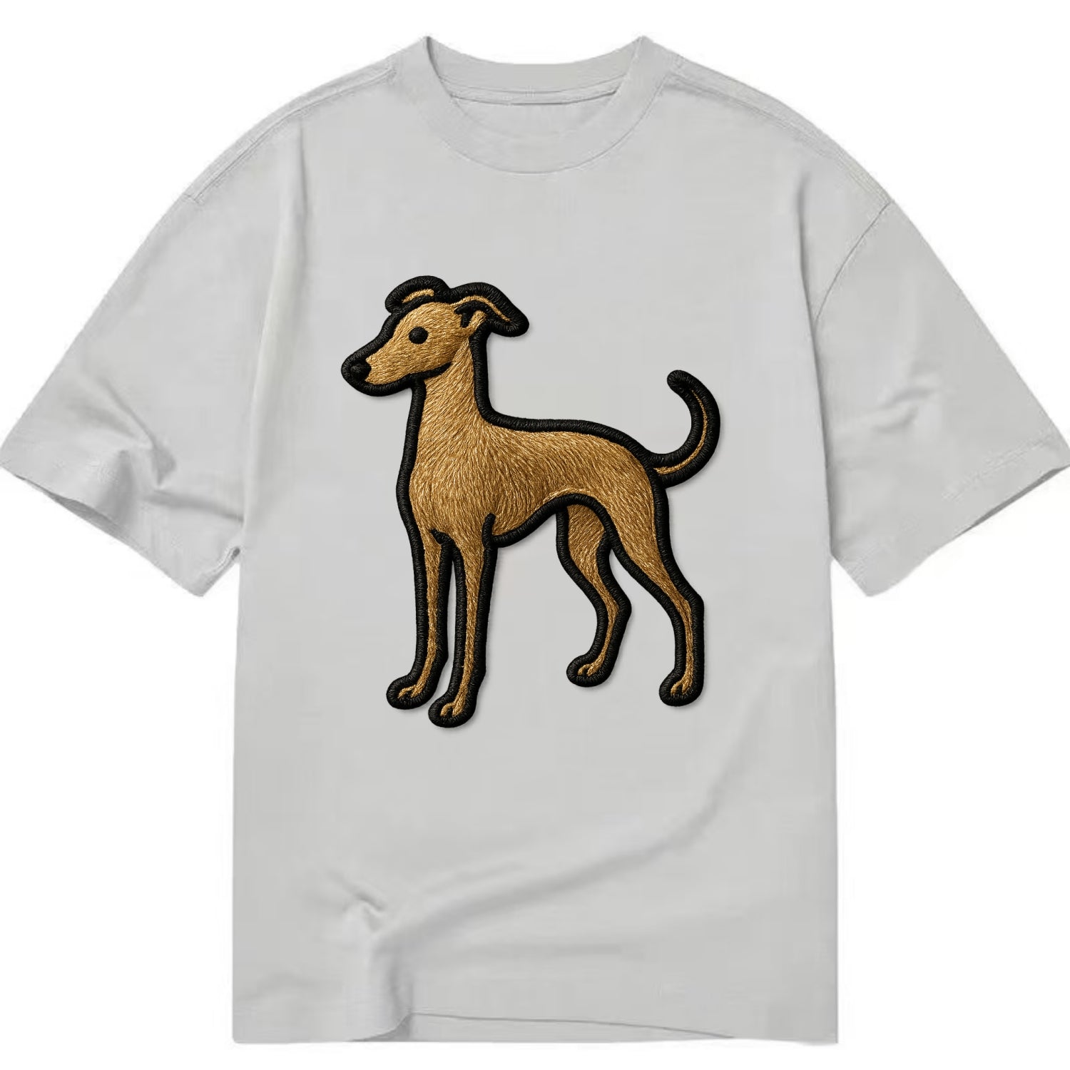 Italian Greyhound - Modern elegant silho - Classic T-shirt - Grey