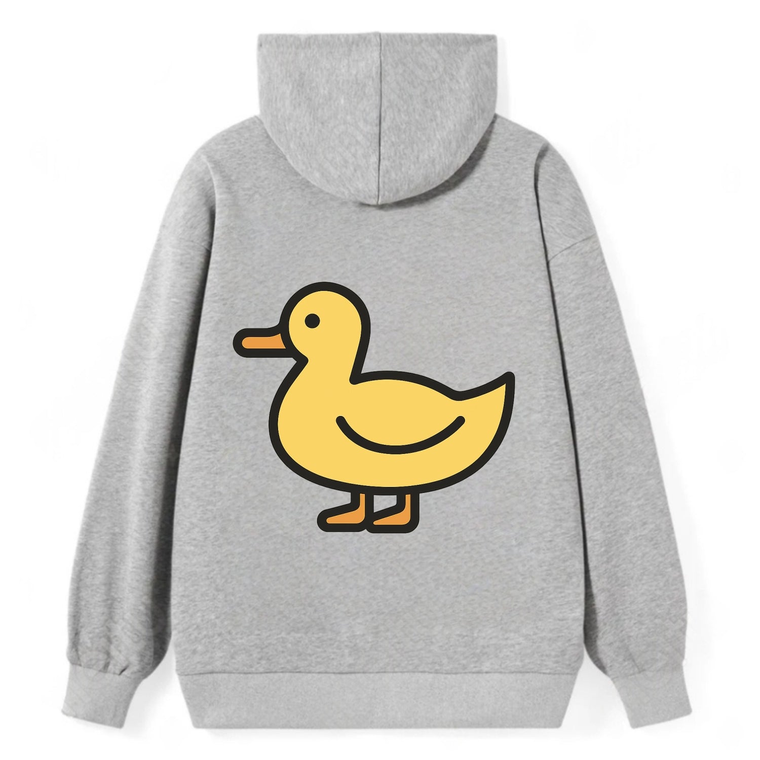 Duck - Yellow mallard flat side profile - Classic Pullover Hoodie - Grey