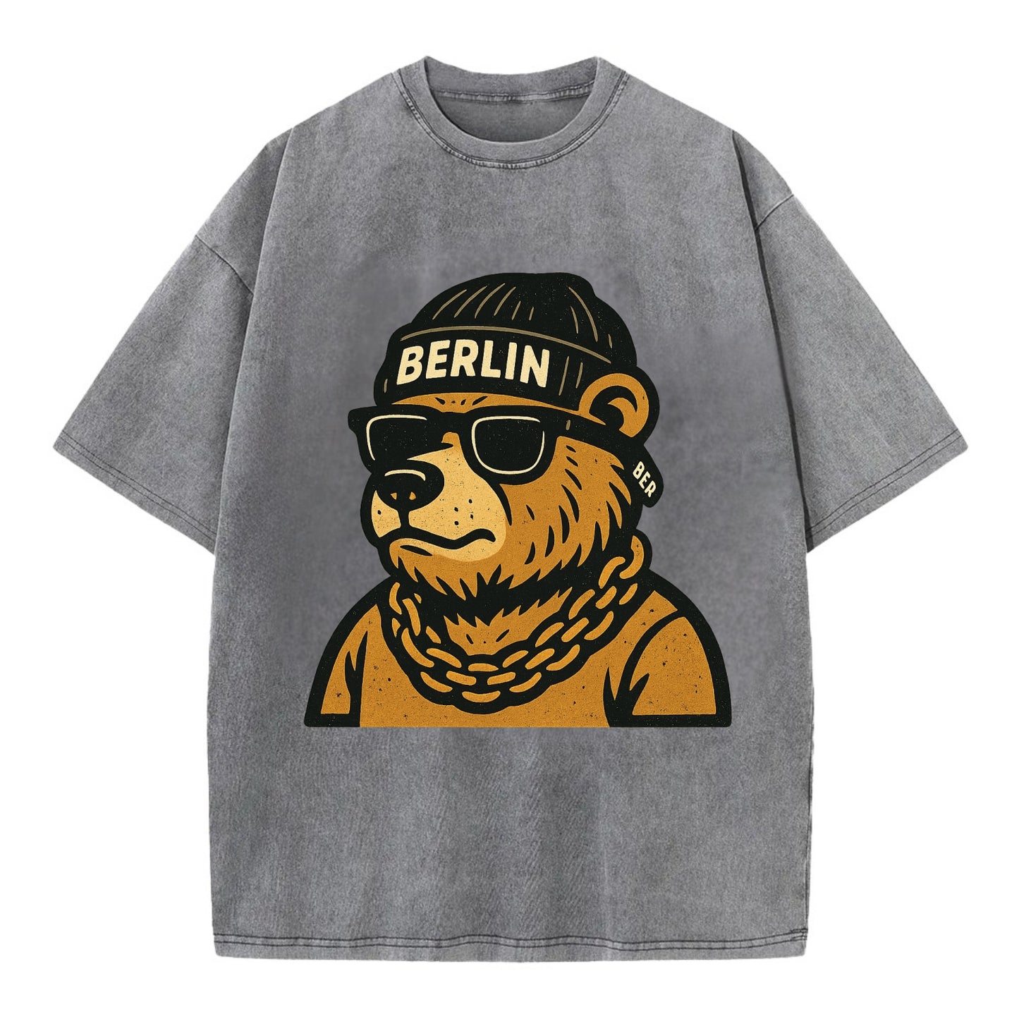 Berlin Bear - Vintage T-shirt - Grey
