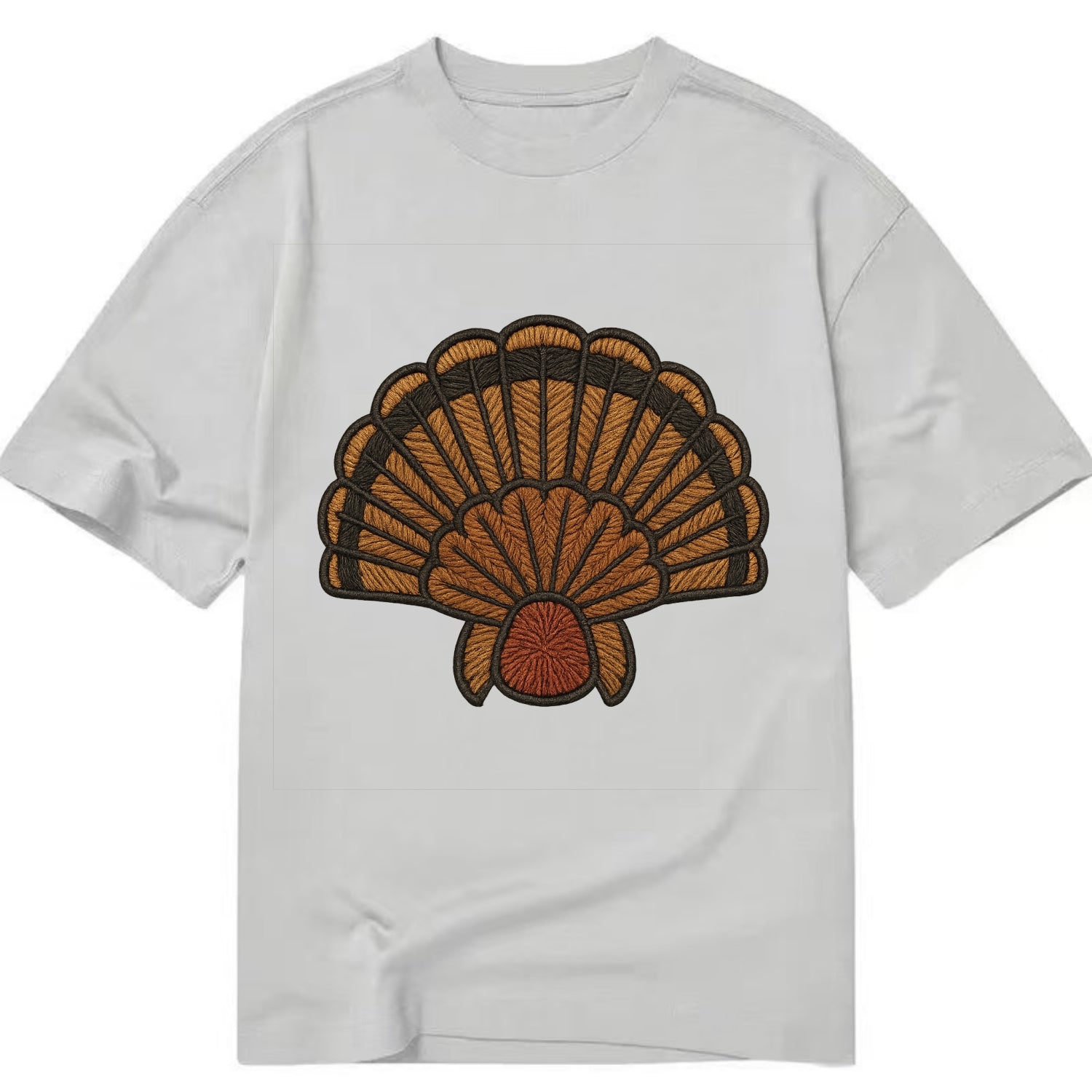 Turkey Feather  - Classic T-shirt - Grey