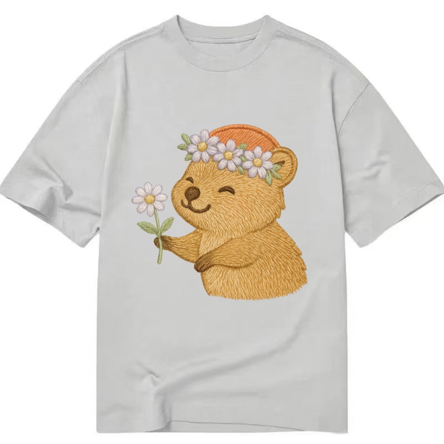 Quokka Daisy Chain - Classic T-shirt - Grey