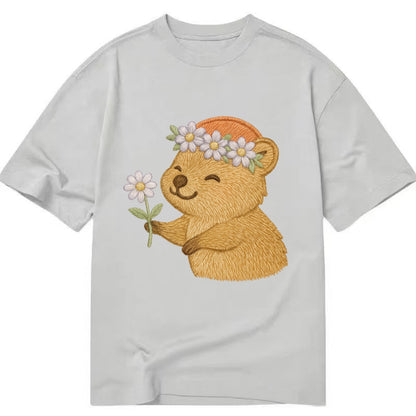 Quokka Daisy Chain - Classic T-shirt - Grey