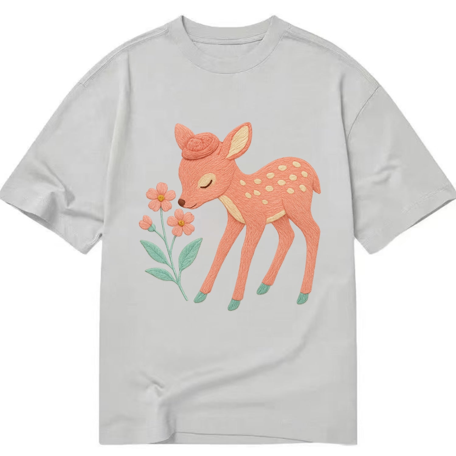 Coral Fawn - Classic T-shirt - Grey