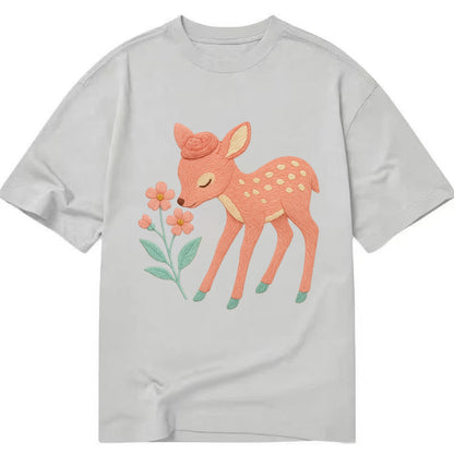 Coral Fawn - Classic T-shirt - Grey