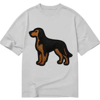 Gordon Setter - Modern setter silhouette - Classic T-shirt - Grey