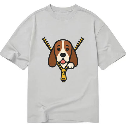 Basset Hound - Classic T-shirt - Grey
