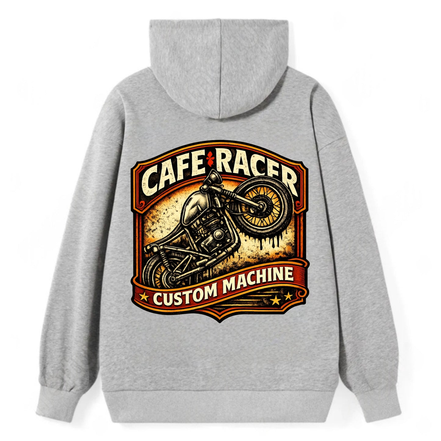 Cafe Racer - Classic Pullover Hoodie - Grey