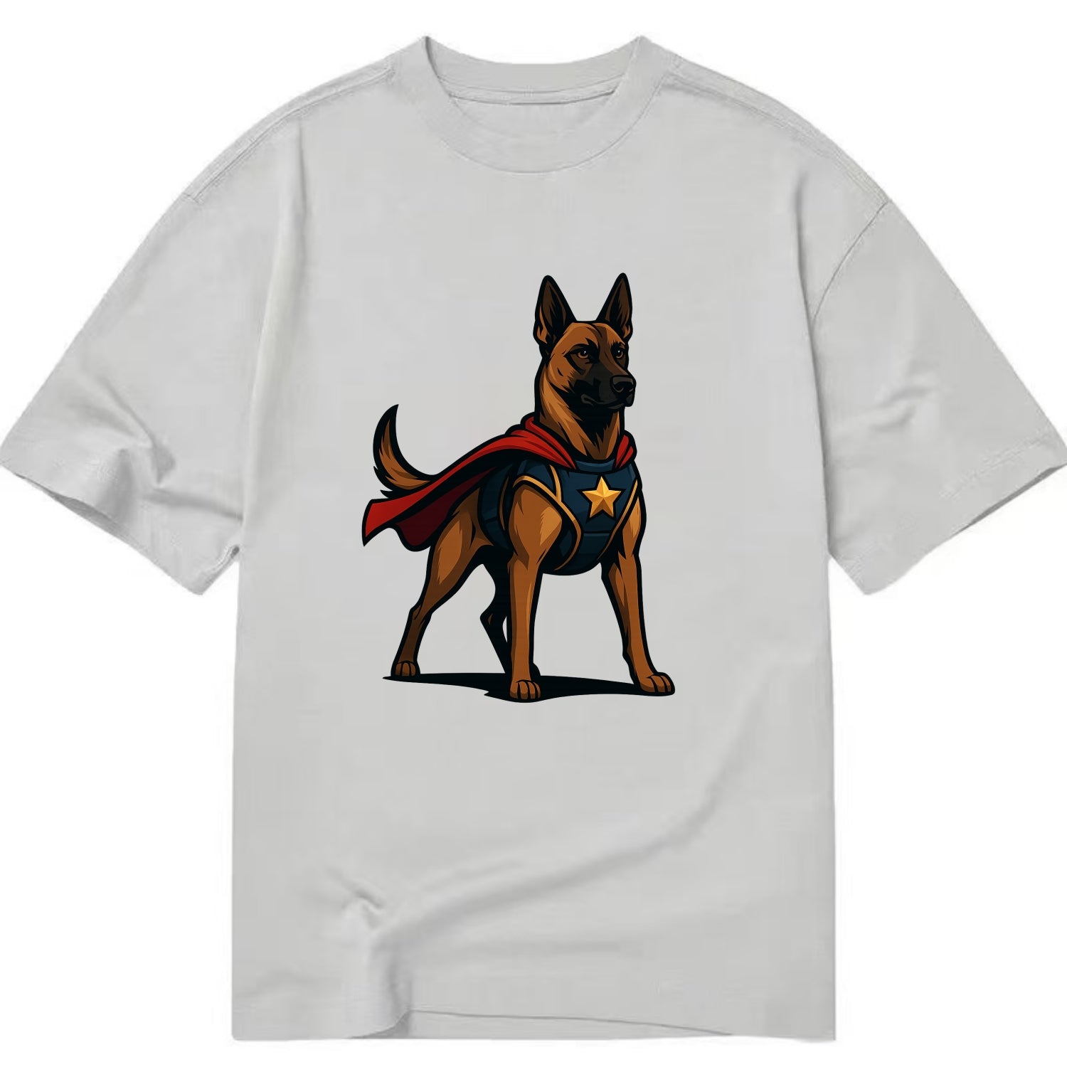 Belgian Malinois Guardian Hero  - Classic T-shirt - Grey