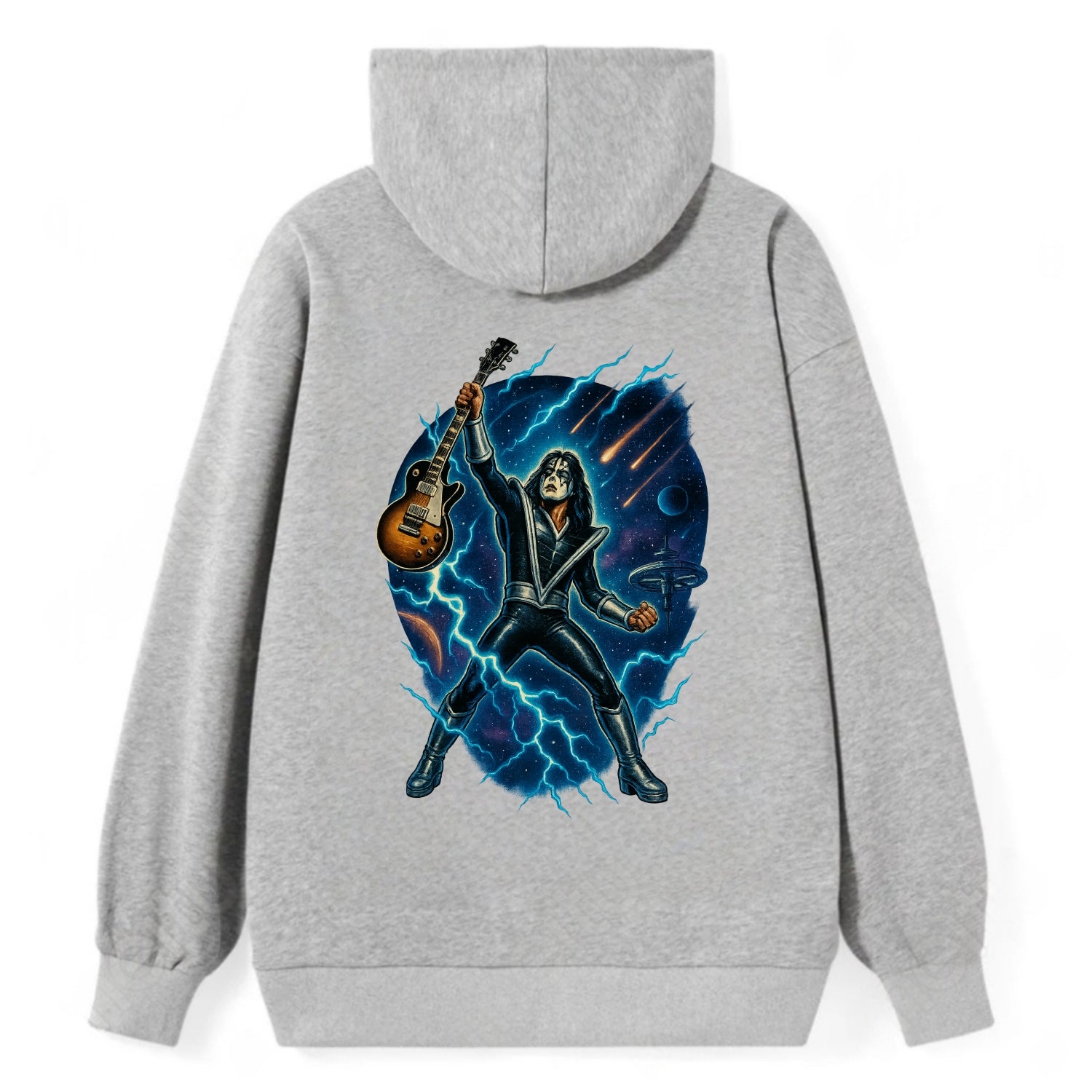 Ace Frehley Cosmic Solo - Classic Pullover Hoodie - Grey