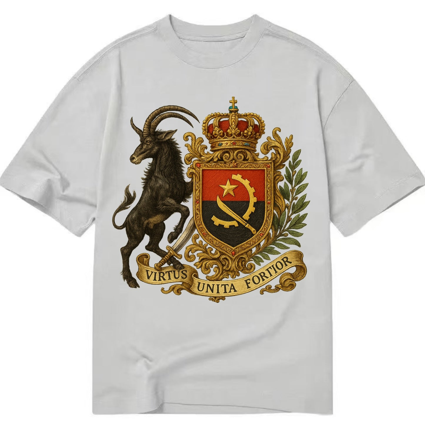 Angola Giant Sable Emblem  - Classic T-shirt - Grey