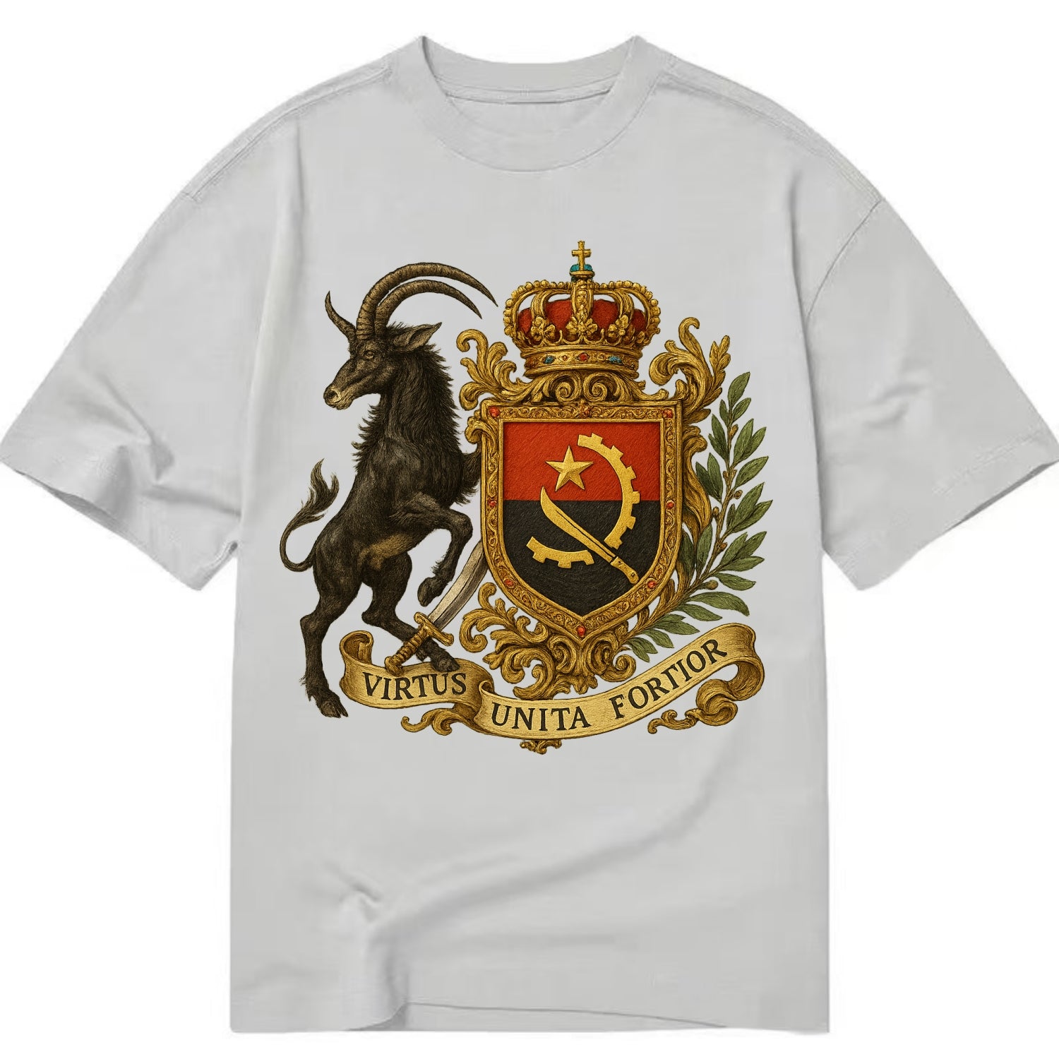 Angola Giant Sable Emblem  - Classic T-shirt - Grey