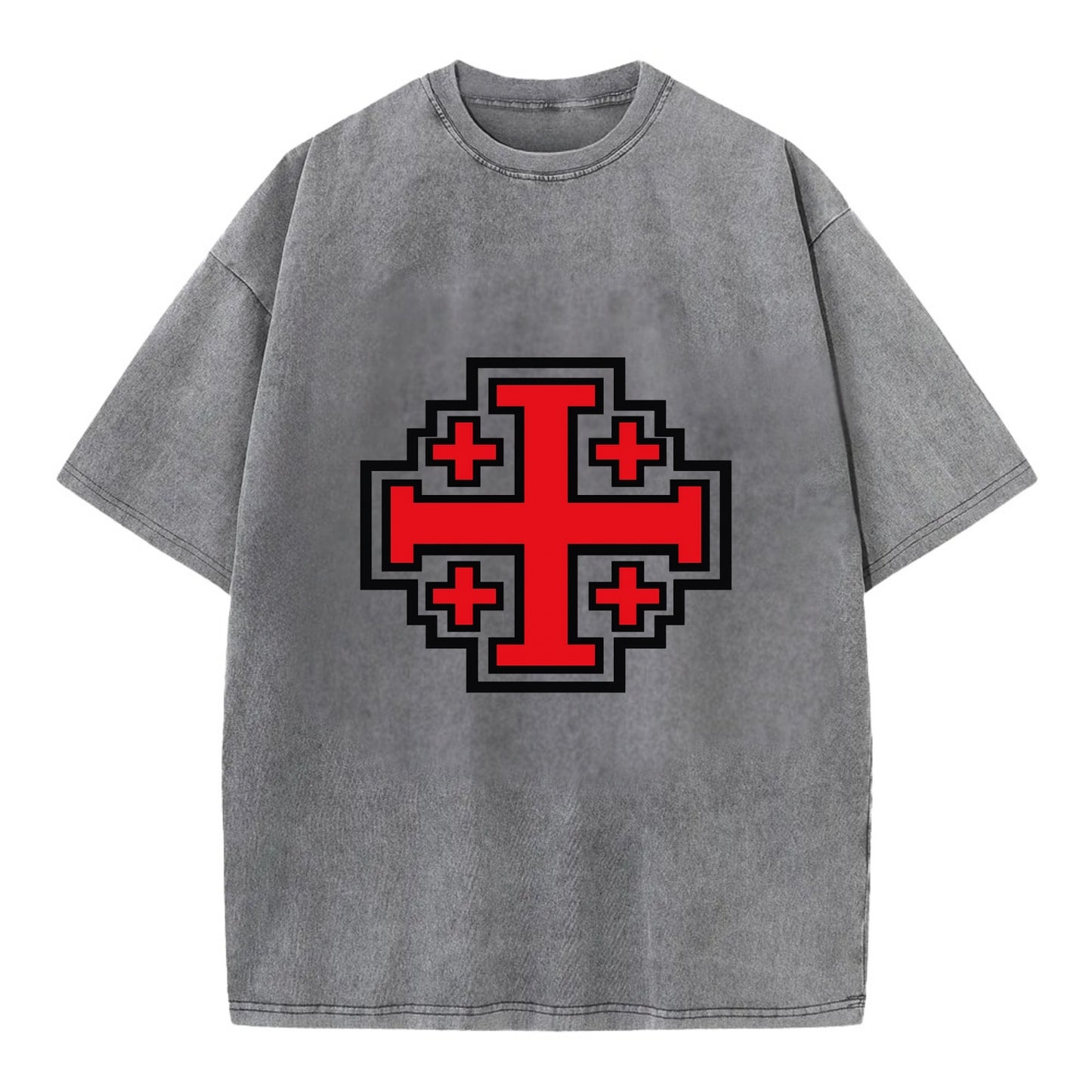 Heritage of Faith - Vintage T-shirt - Grey