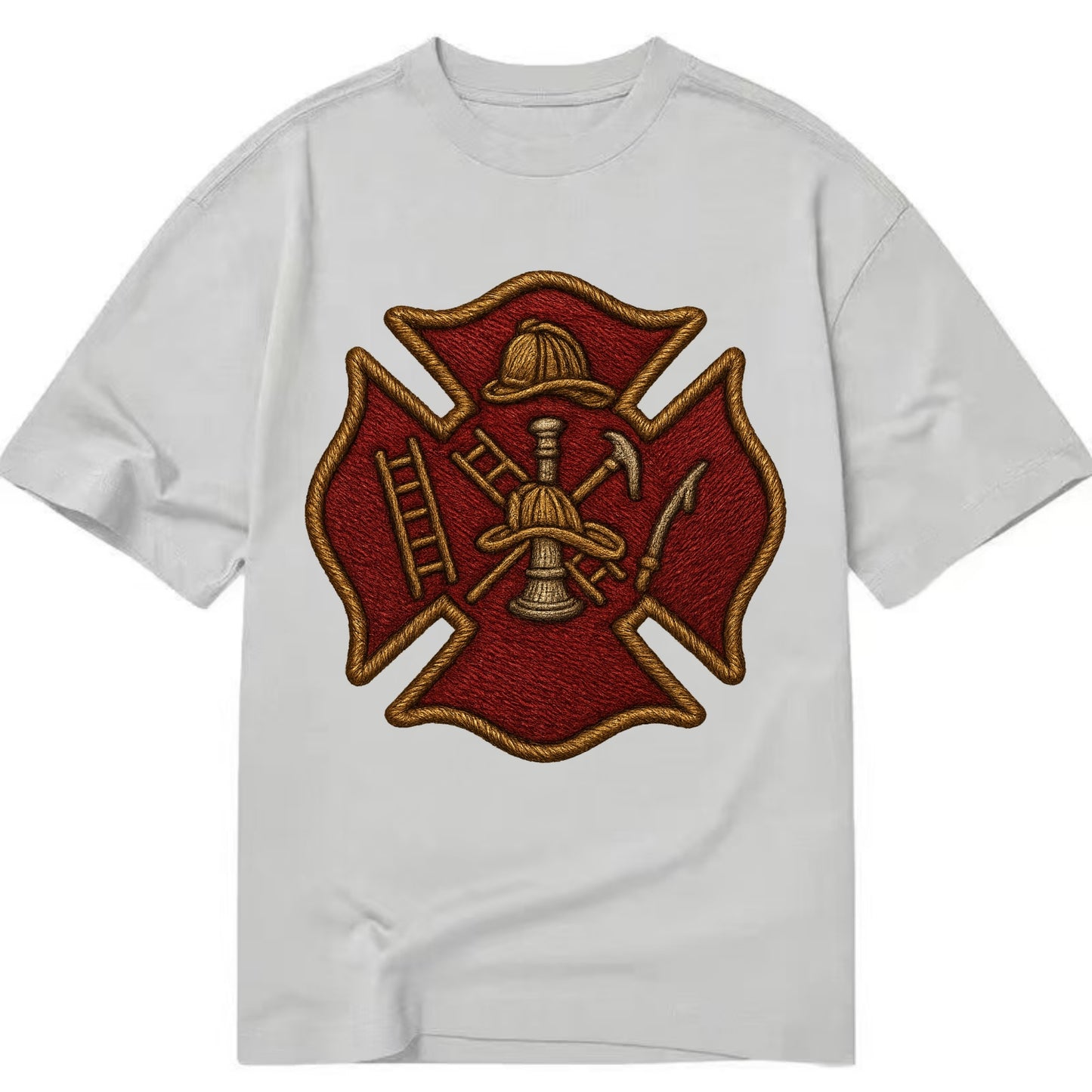 Maltese Cross  - Classic T-shirt - Grey