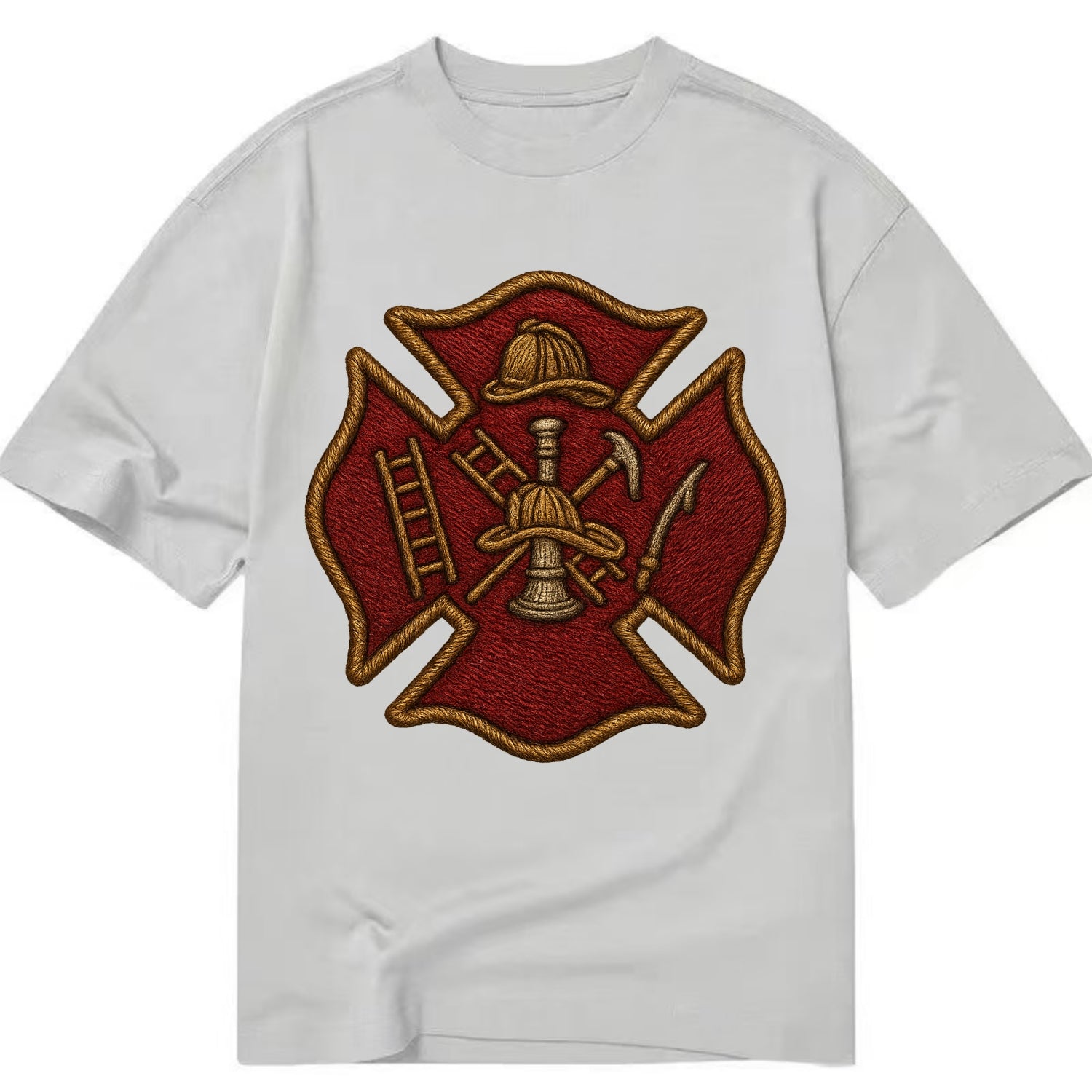 Maltese Cross  - Classic T-shirt - Grey