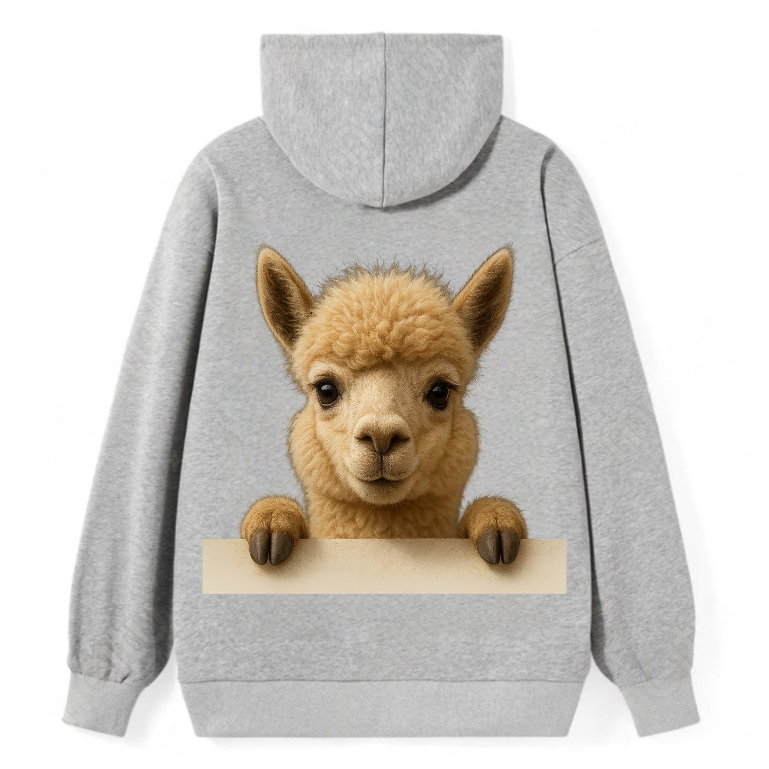 Alpaca  - Classic Pullover Hoodie - Grey