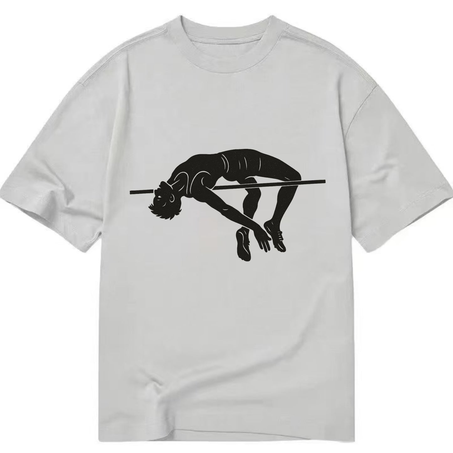 High jumper arching over bar - Classic T-shirt - Grey