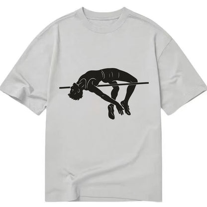 High jumper arching over bar - Classic T-shirt - Grey