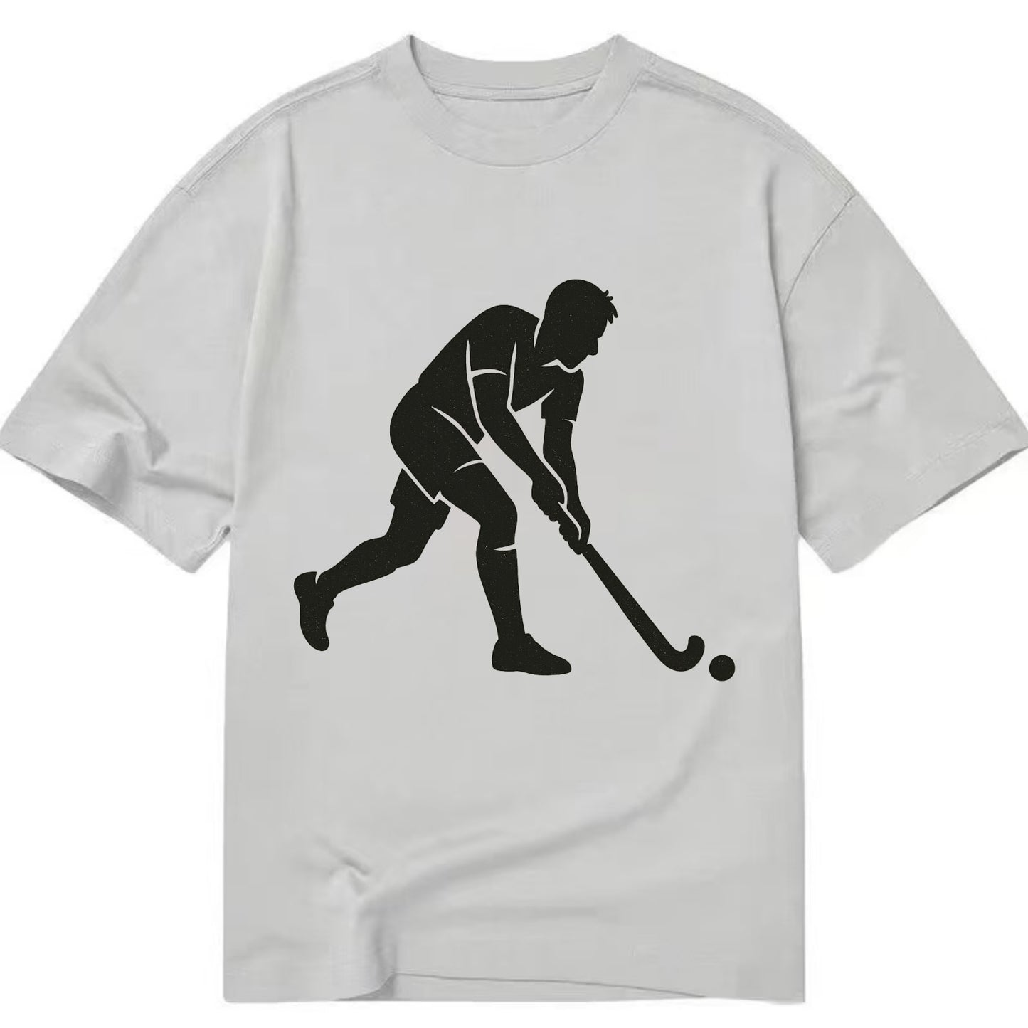 Field hockey player striking the ball - Classic T-shirt - Grey