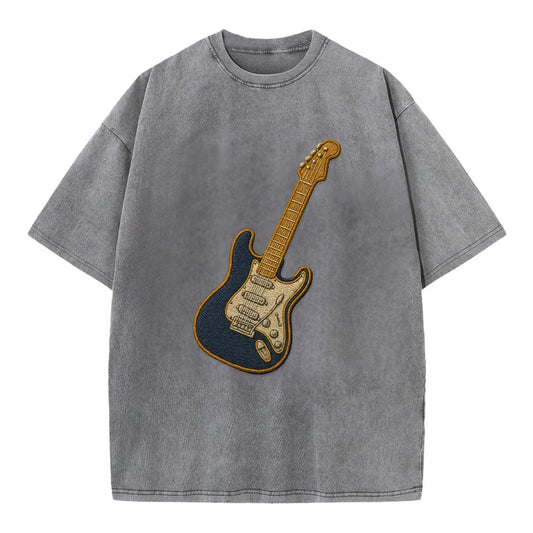 Electric Guitar  - Vintage T-shirt - Grey