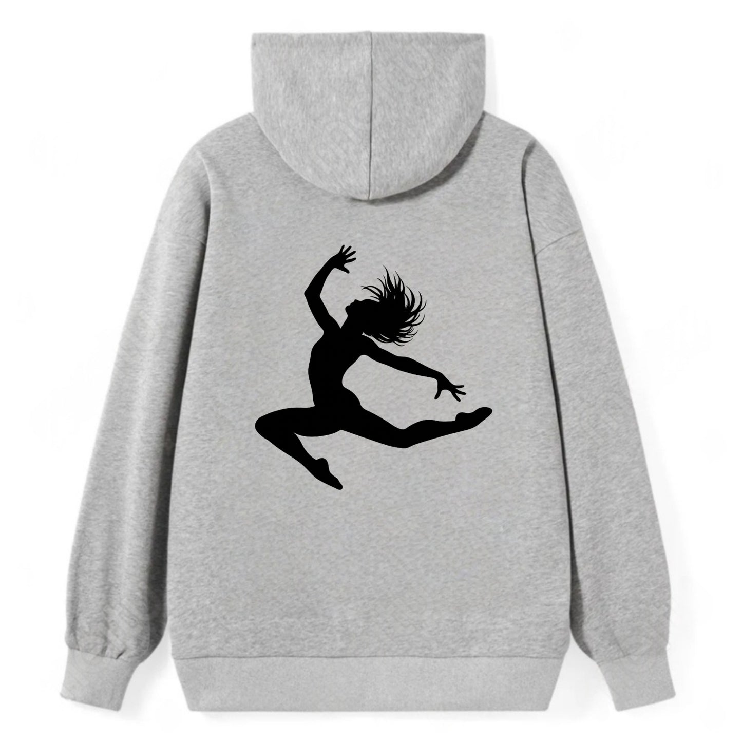 Contemporary dancer leap mid-air - Classic Pullover Hoodie - Grey
