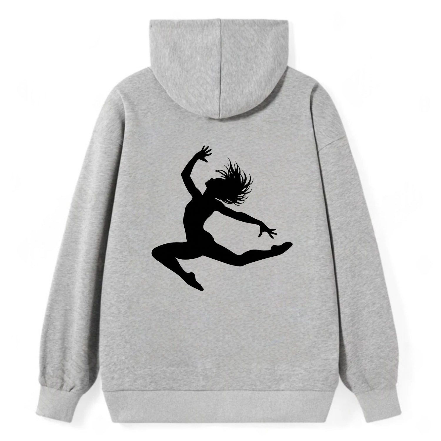 Contemporary dancer leap mid-air - Classic Pullover Hoodie - Grey