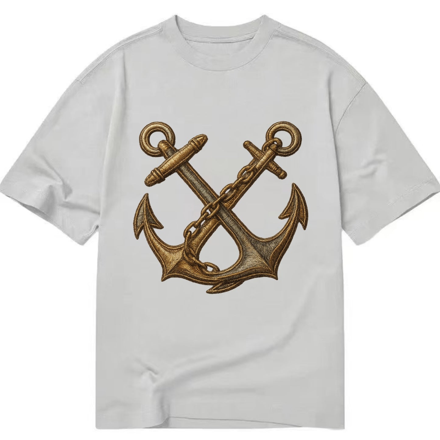 Crossed Anchors  - Classic T-shirt - Grey