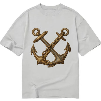 Crossed Anchors  - Classic T-shirt - Grey