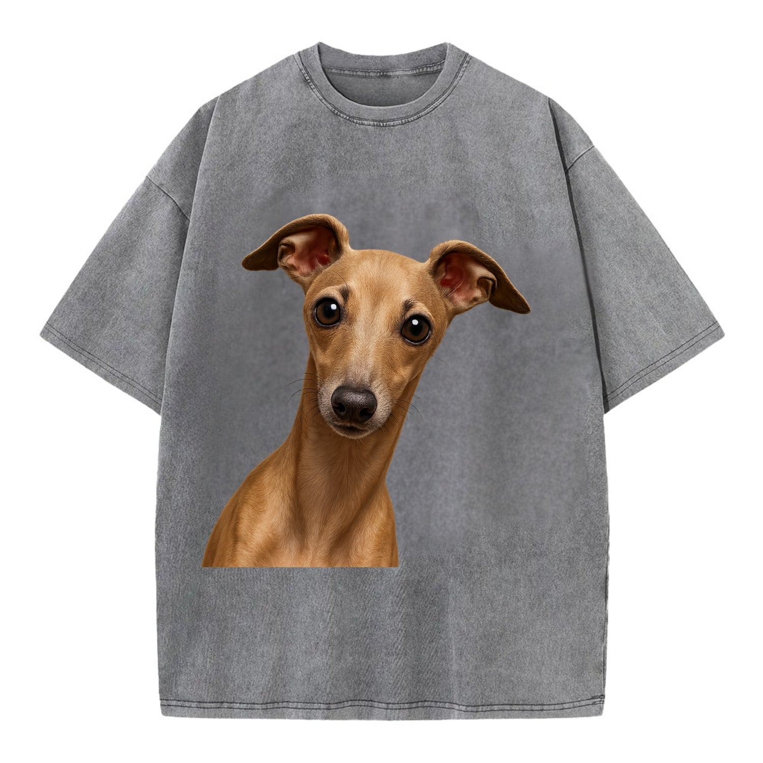 Italian Greyhound  - Vintage T-shirt - Grey