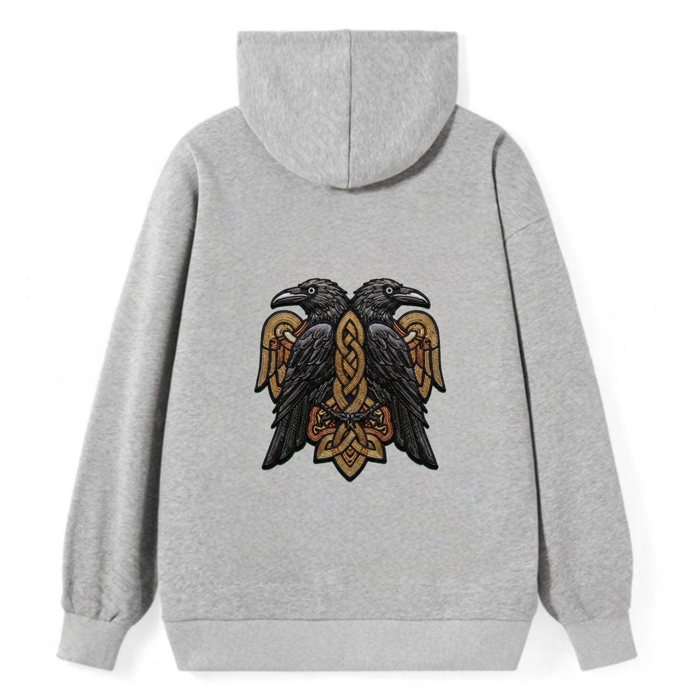 Odin's Ravens - Classic Pullover Hoodie - Grey