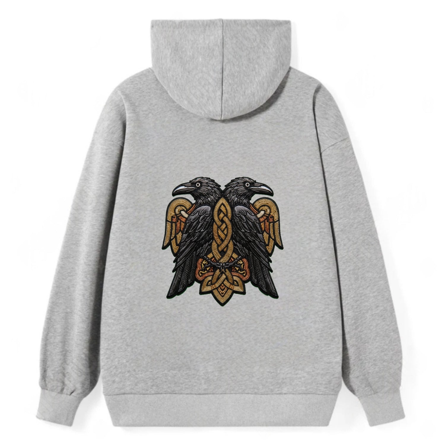 Odin's Ravens - Classic Pullover Hoodie - Grey