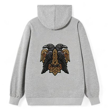 Odin's Ravens - Classic Pullover Hoodie - Grey